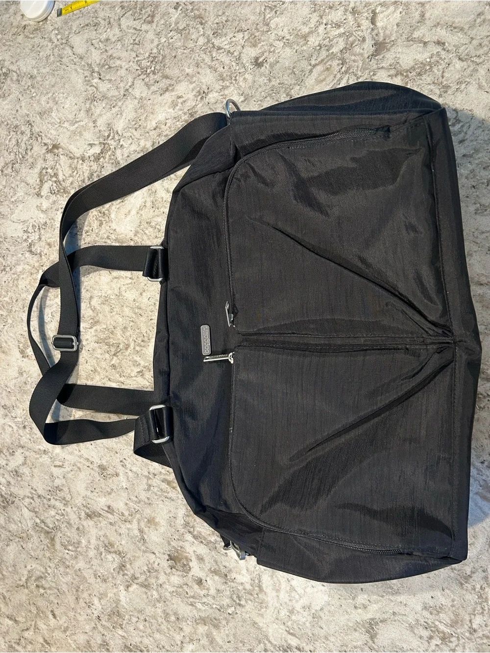 Baggallini Black Double-Zip Front Crossbody
